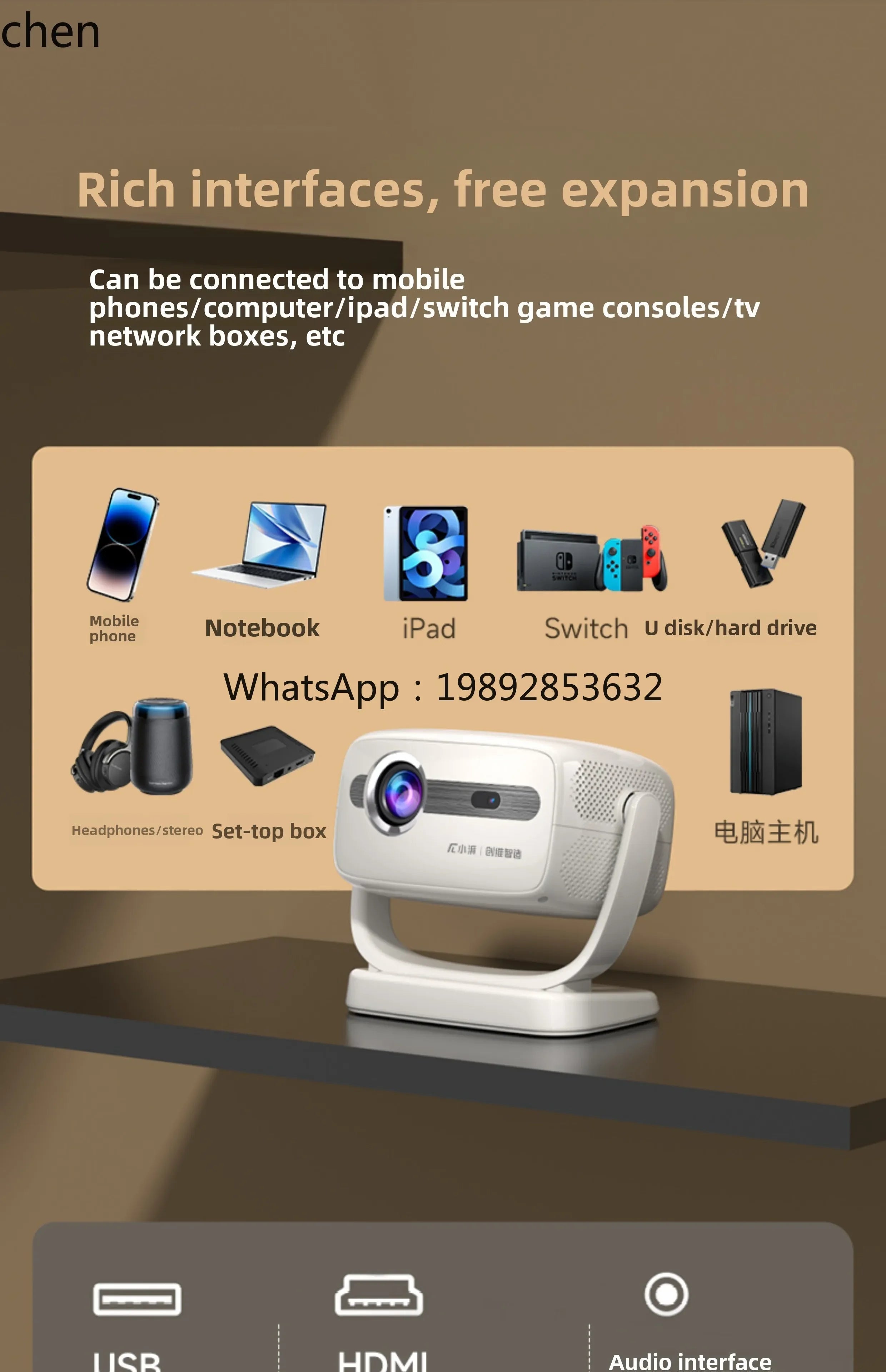 cc25projector home super high definition bedroom living room home theater mobile phone screen projector small portable