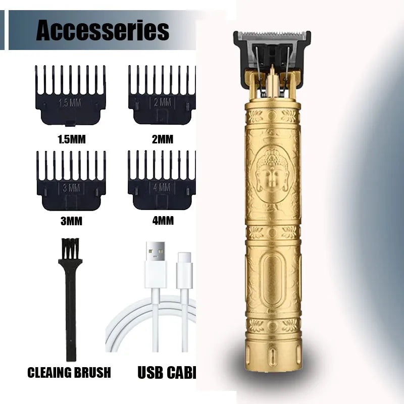 Electric Hair Cutting Machine Vintage T9 Clipper Hair Rechargeable Man Shaver Trimmer For Men's Barber Professional New Hot Sale