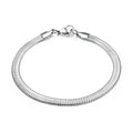 3/4/5MM Stainless Steel Snake Chain Bracelet For Women Men Classic Gold Color Charm Bracelets Jewellery Wholesale Dropshipping