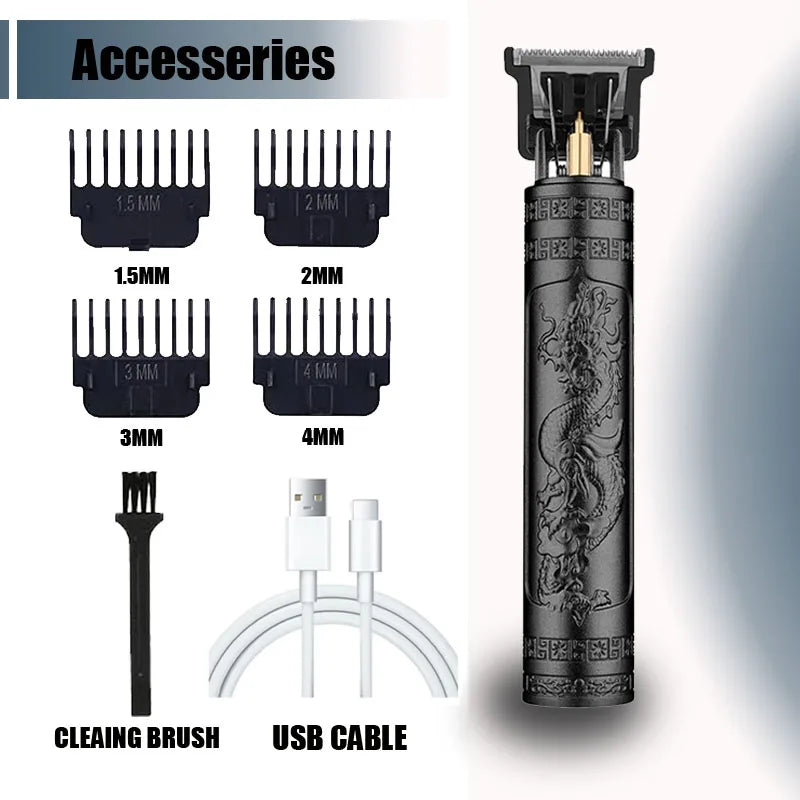 Electric Hair Cutting Machine Vintage T9 Clipper Hair Rechargeable Man Shaver Trimmer For Men's Barber Professional New Hot Sale