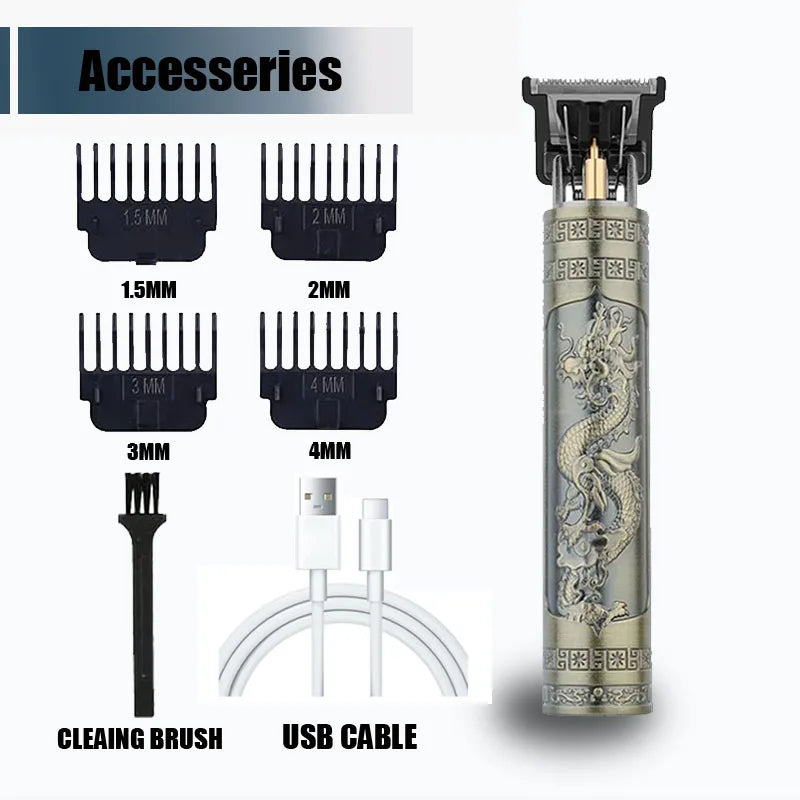 Electric Hair Cutting Machine Vintage T9 Clipper Hair Rechargeable Man Shaver Trimmer For Men's Barber Professional New Hot Sale