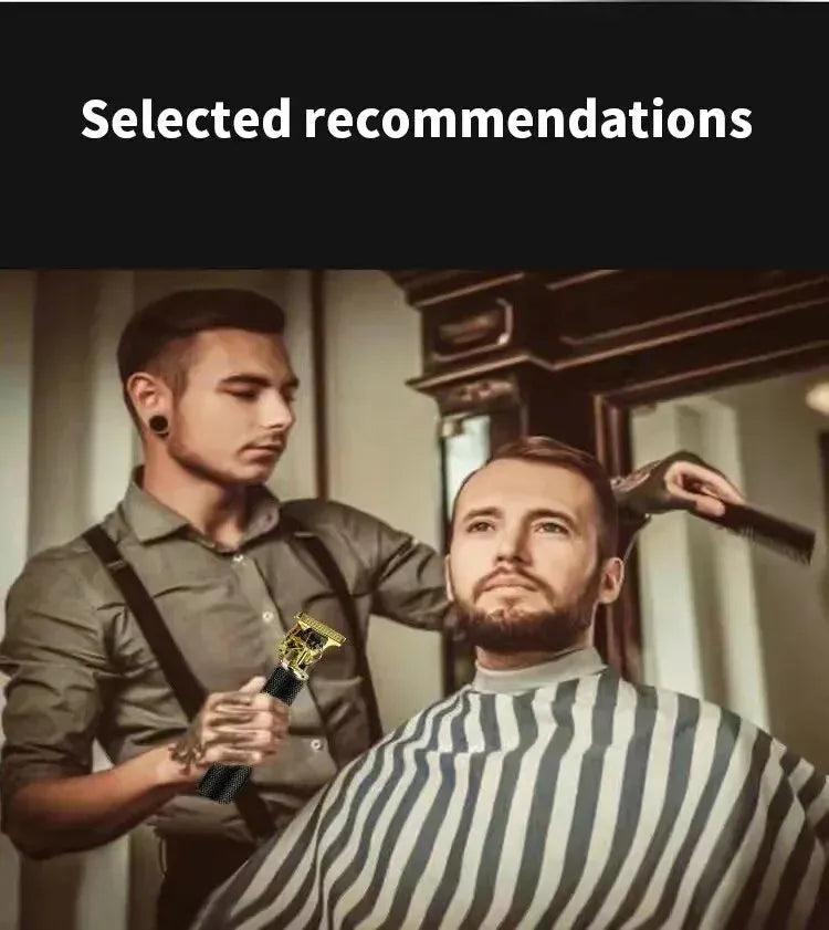 Electric Hair Cutting Machine Vintage T9 Clipper Hair Rechargeable Man Shaver Trimmer For Men's Barber Professional New Hot Sale